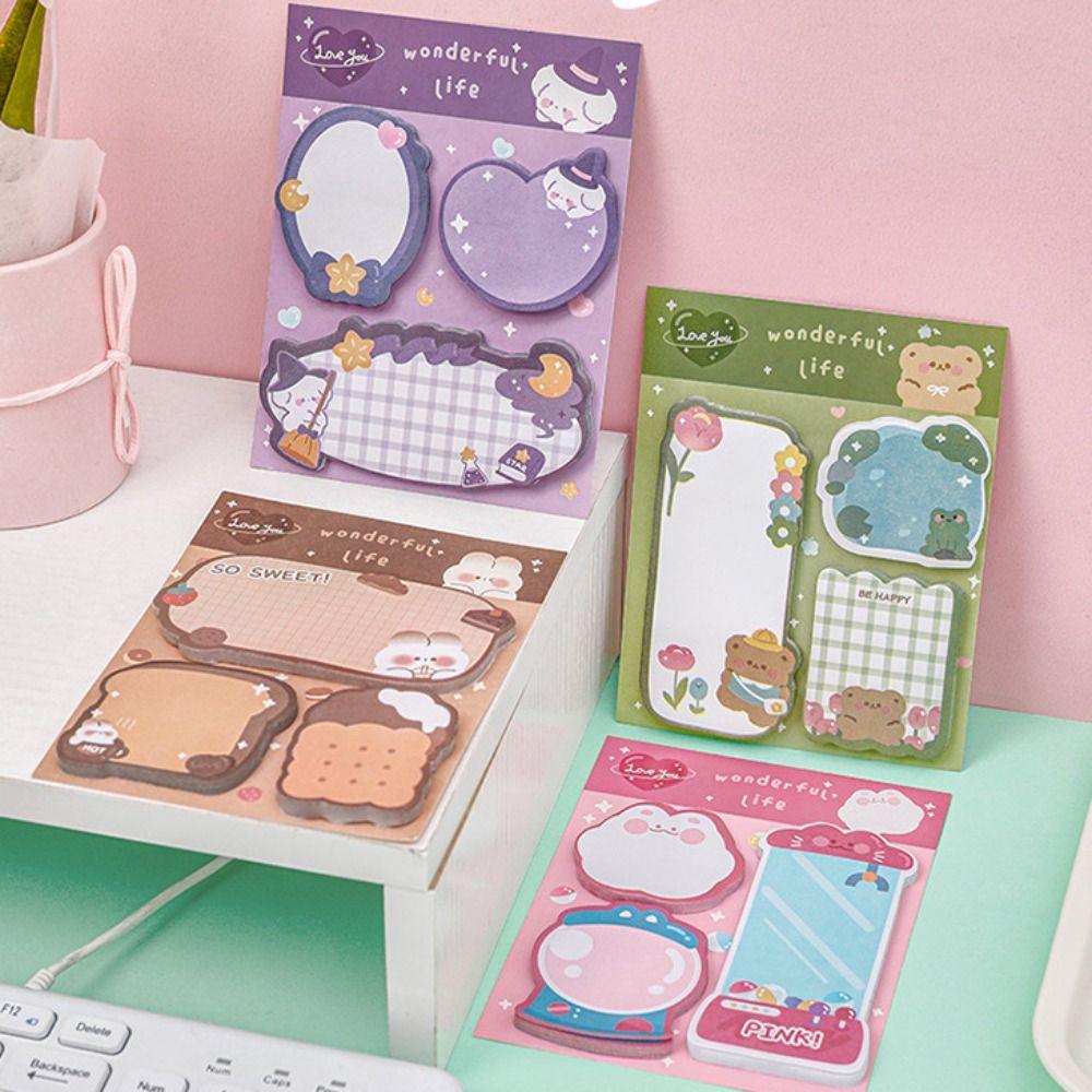 Rabbit Bear Sticky Notes Cartoon Rabbit Sticky Notes Cartoon Sticky Notes  Students