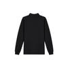 Jordan SS23 Logo Embroidered Rugby Long Sleeve Polo Shirt Men Tops Black DV7655-010