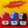 2PCS Polyester Boxing Bandages Black Red Blue Boxing Wrist Strap Boxing Hand Gloves  Sports Supplies