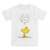 Футболка Woodstock Speaks Polka Dots для мужчин, 100% хлопок, юмористическая футболка с круглым вырезом, футболки Harajuku, милые винтажные футболки с коротким рукавом