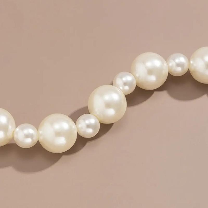 Imitation Pearl Bag Decoration Luggage Accessories Chain Women Handbag Shoulder Bag Strap Chain Decorative Pearl Chain