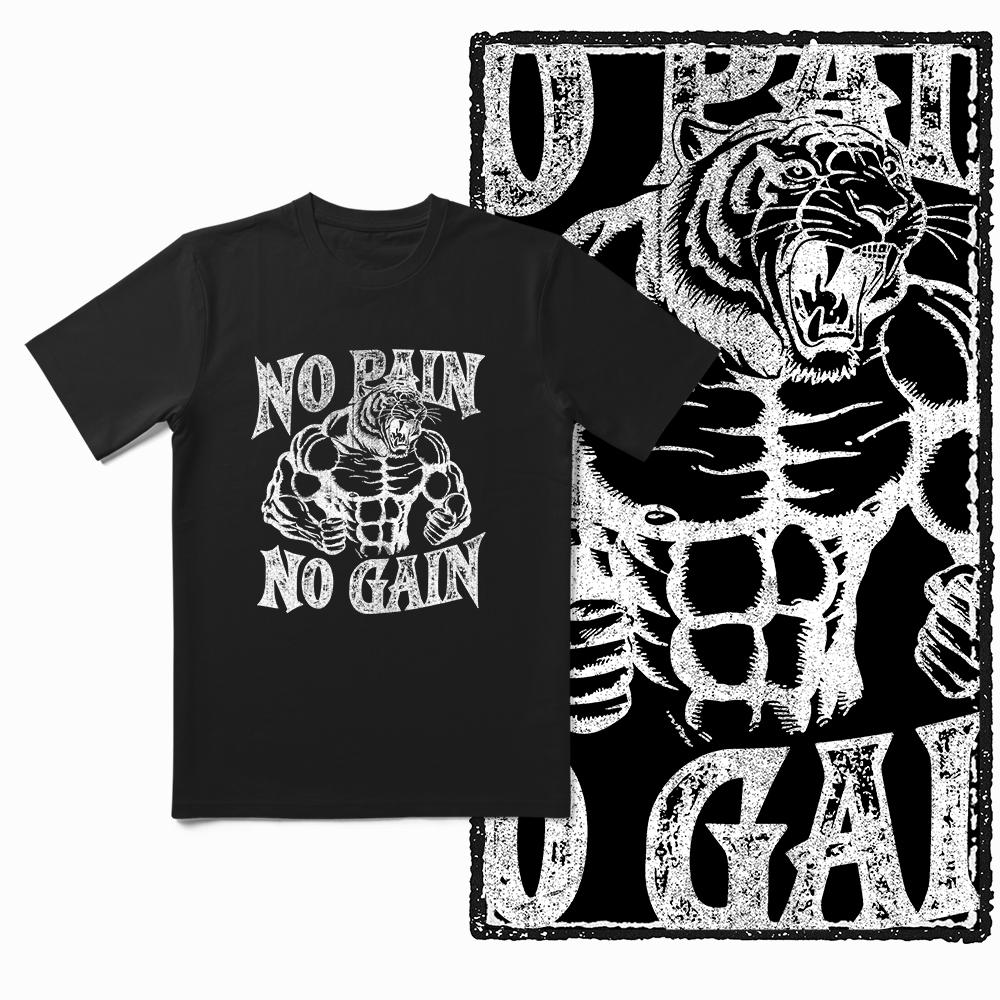 Летняя мужская футболка из 100% чистого хлопка для фитнеса с круглым вырезом большого размера, крутая принтованная черная, мягкая и дышащая, с коротким рукавом