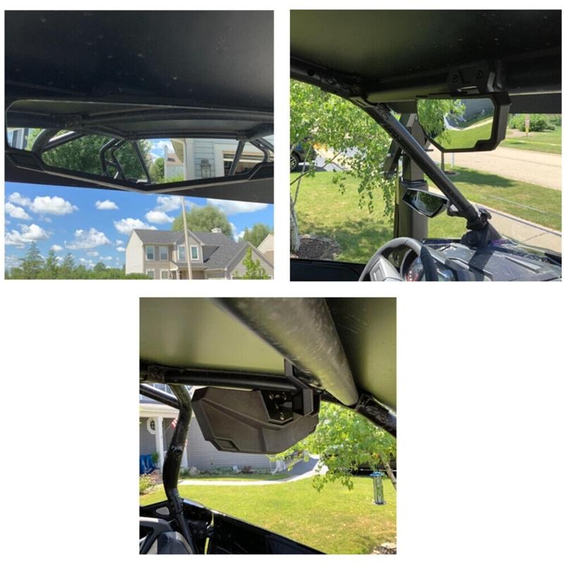 Vintage UTV Convex Mirror Black Center Rearview Convex Mirror For 2020-2023 PRO XP/XP 4 2883763