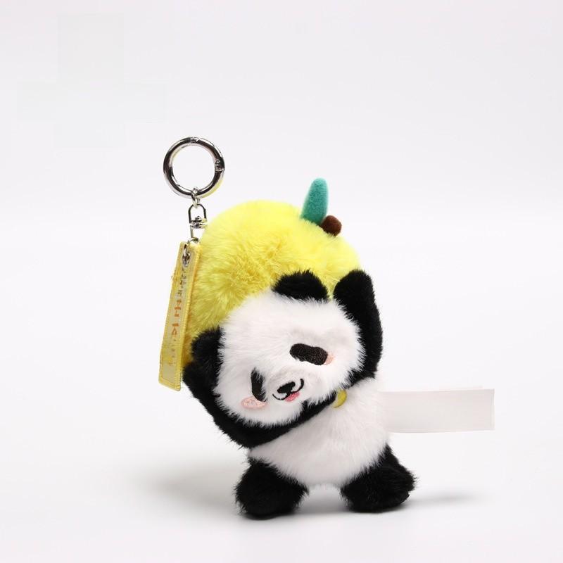 Panda Plush Keychain With Anti Fake Laser Mark For Graduation Gifts