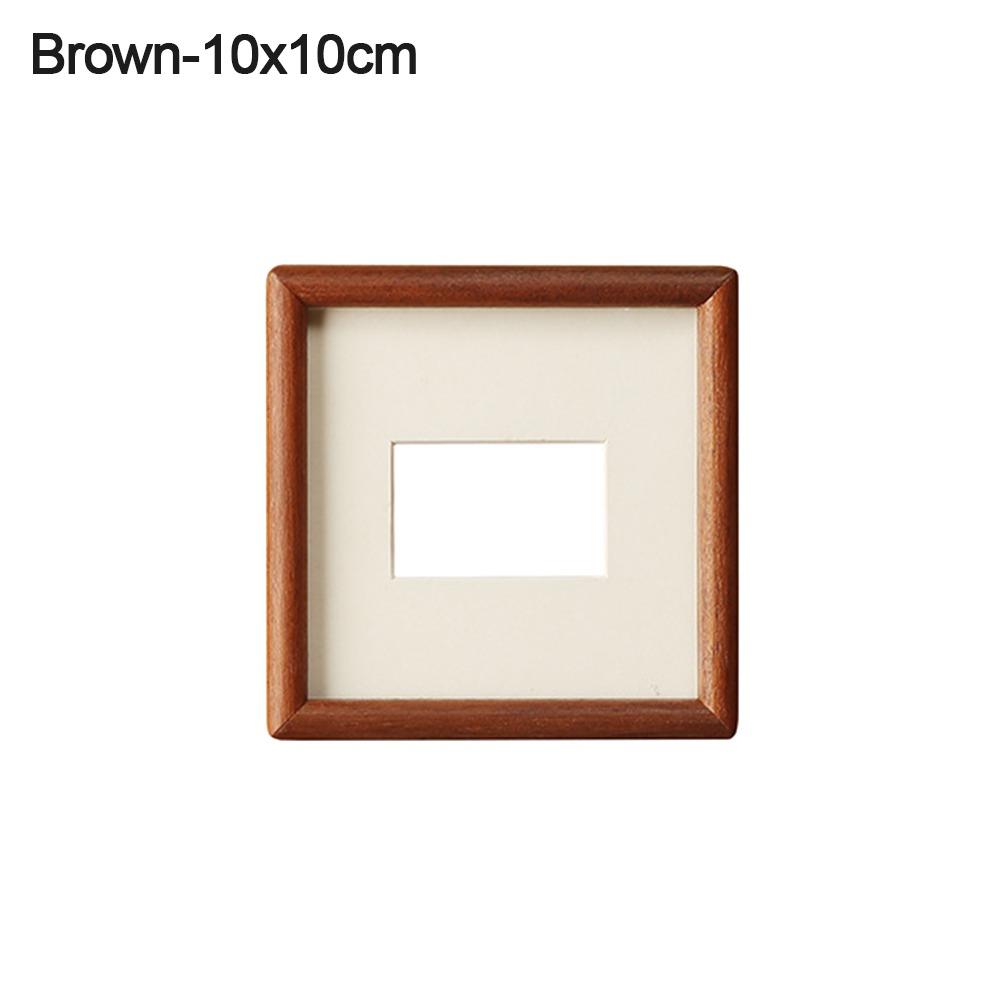 New 6/7/8 Inch Black Walnut Photo Frame Real Wooden Handmade Mortise Tenon Photo Frame Simple Display Photo Frame