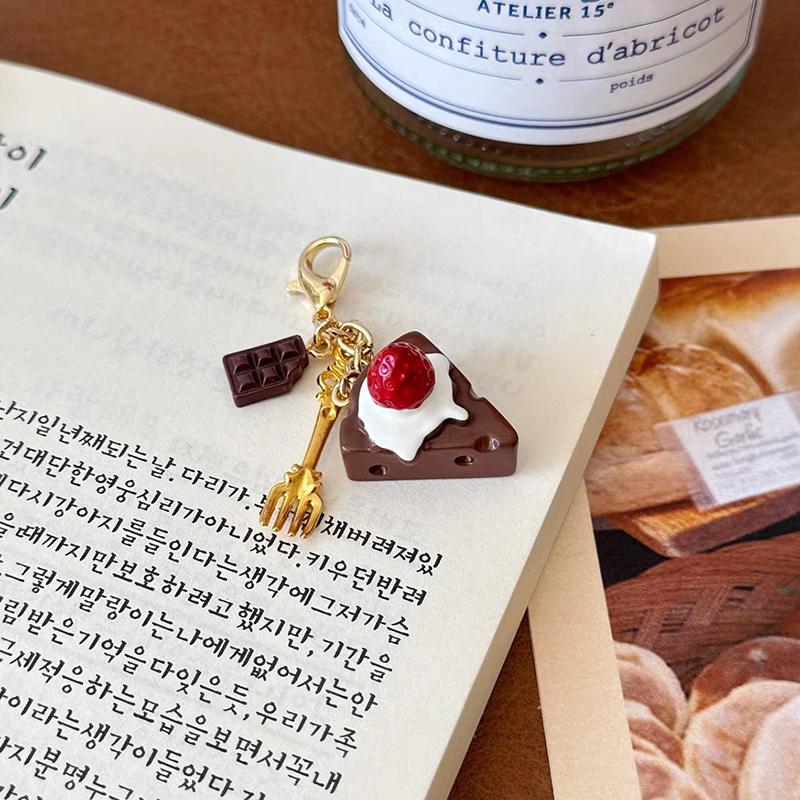 Творческий уникальный пончик хлеб кофе телефон брелок ремешок кулон шнурок имитация еды игрушки брелок сумка аксессуары подарок