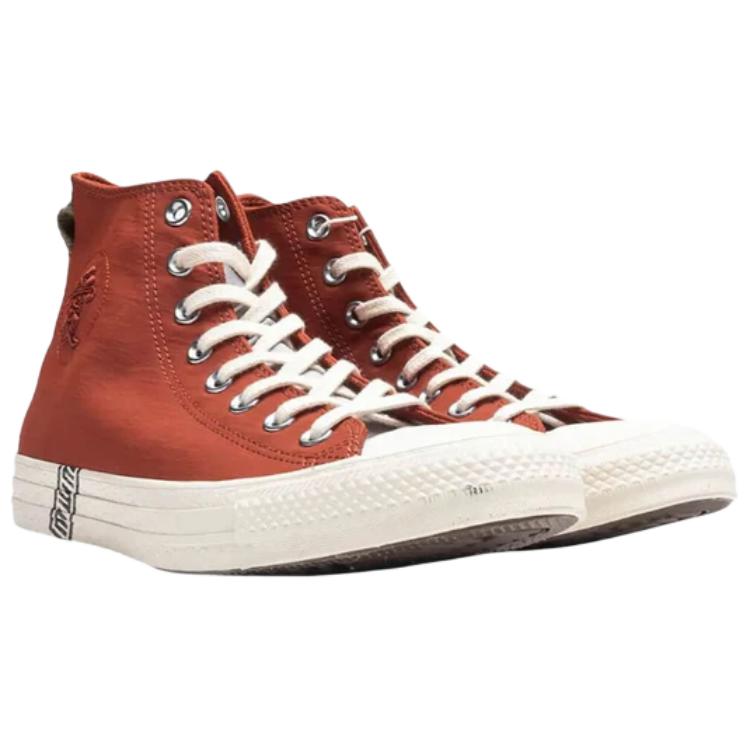 Naruto Shippuden X Converse Chuck Taylor All Star High Gaara Unisex Sneakers Red Ritual-Red Natural-Ivory A14838C