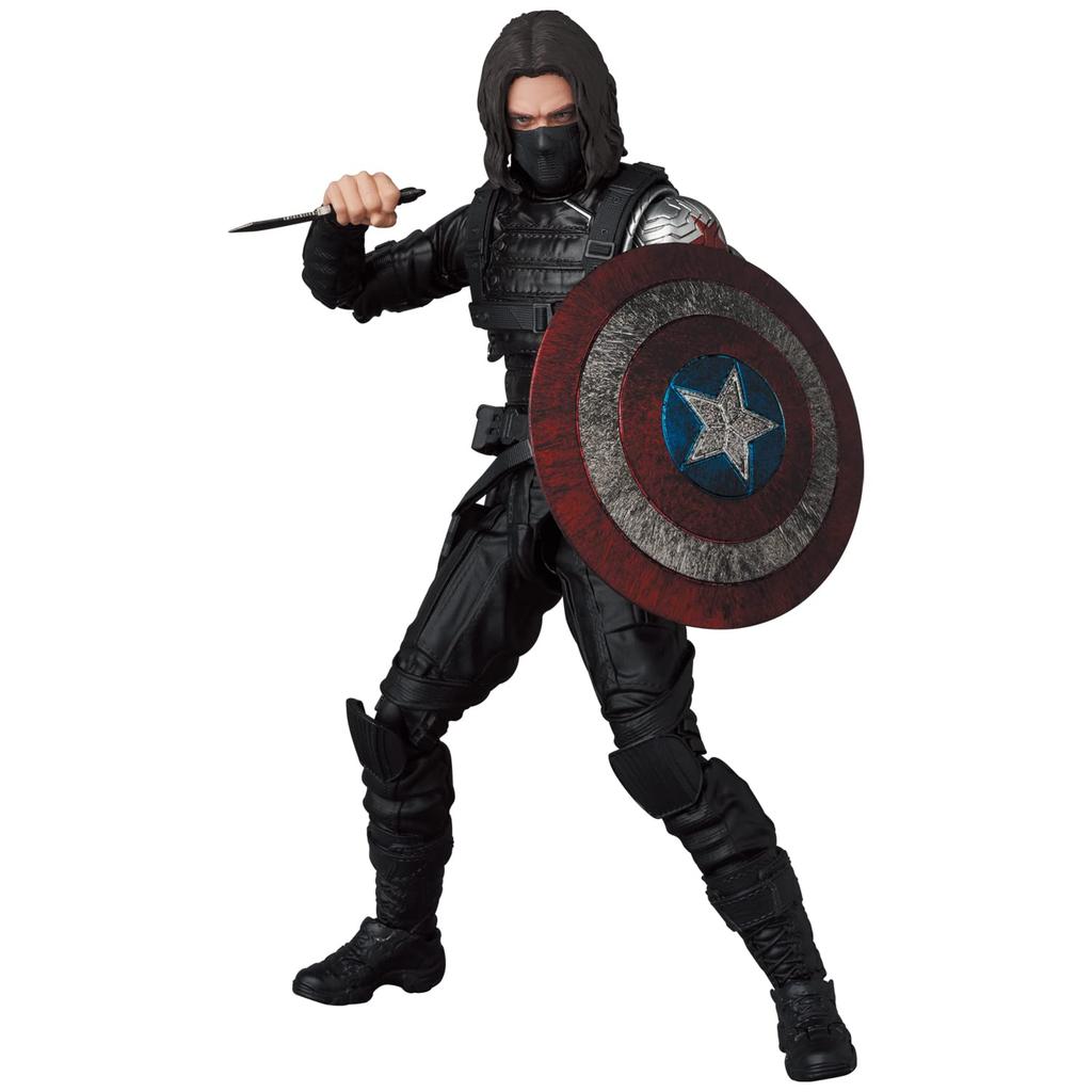 MAFEX Капитан Америка Зимний Солдат Приблизительно 155 мм экшен №203 - высокая, не в масштабе, предварительно окрашенная фигурка.