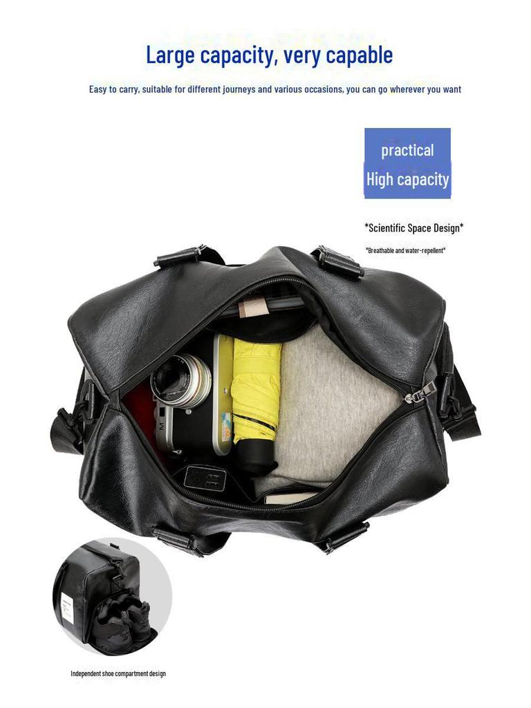 High-End Waterproof Travel Bag for Men & Women - Large-Capacity Fitness & Casual Shoulder Messenger Handbag