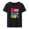 1990s 90s Tshirt I Heart Printed Tshirt Funny Tee Cool Lovely Trending Graphic Tshirts Tops Unisex Tshirts Breathable Blusa