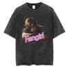 Resident Evils Leon Print Tshirt for Men Women Clothing Short Sleeve Cotton Soft Tee Tops Harajuku Washed Oversized Streetwear
