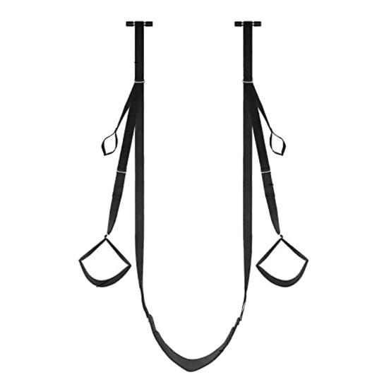 Дверные висячие секс-качели Бондаж Раб Мягкая искусственная кожа Регулируемые ремни Большая несущая способность Секс-слинги Наручники Ограничители ног Расширитель Секс-игрушки для взрослых