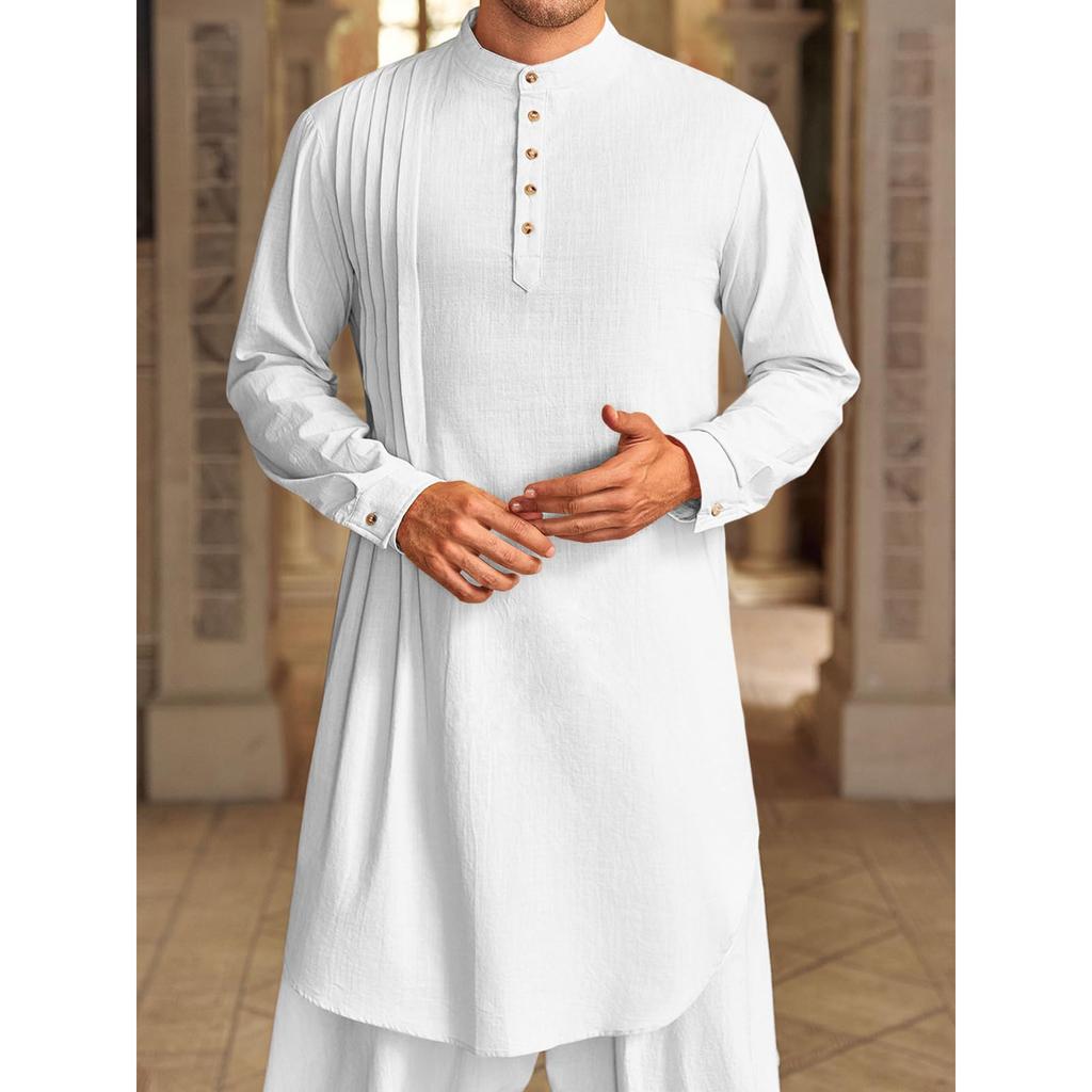 Men's Long Shirt Muslim Robe
