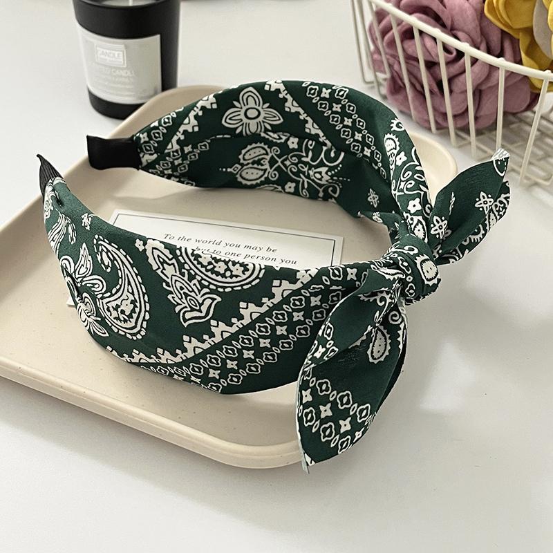 Модные широкополые повязки на голову с двойным слоем бантов, аксессуары для волос с большим бантом и боковым узлом, обруч для волос для женщин