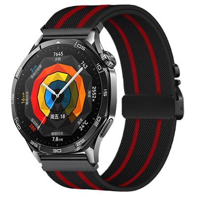 Для Huawei Watch GT 5 46мм ремешок для часов 22мм полосатый дизайн парашютная пряжка нейлоновый ремешок