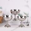 Stainless Steel Dessert Cup Vintage Durable Pudding Milk Jelly Ice Cream Cup Bowl Salad Bowl Dessert Fruit Plate Snack Dish