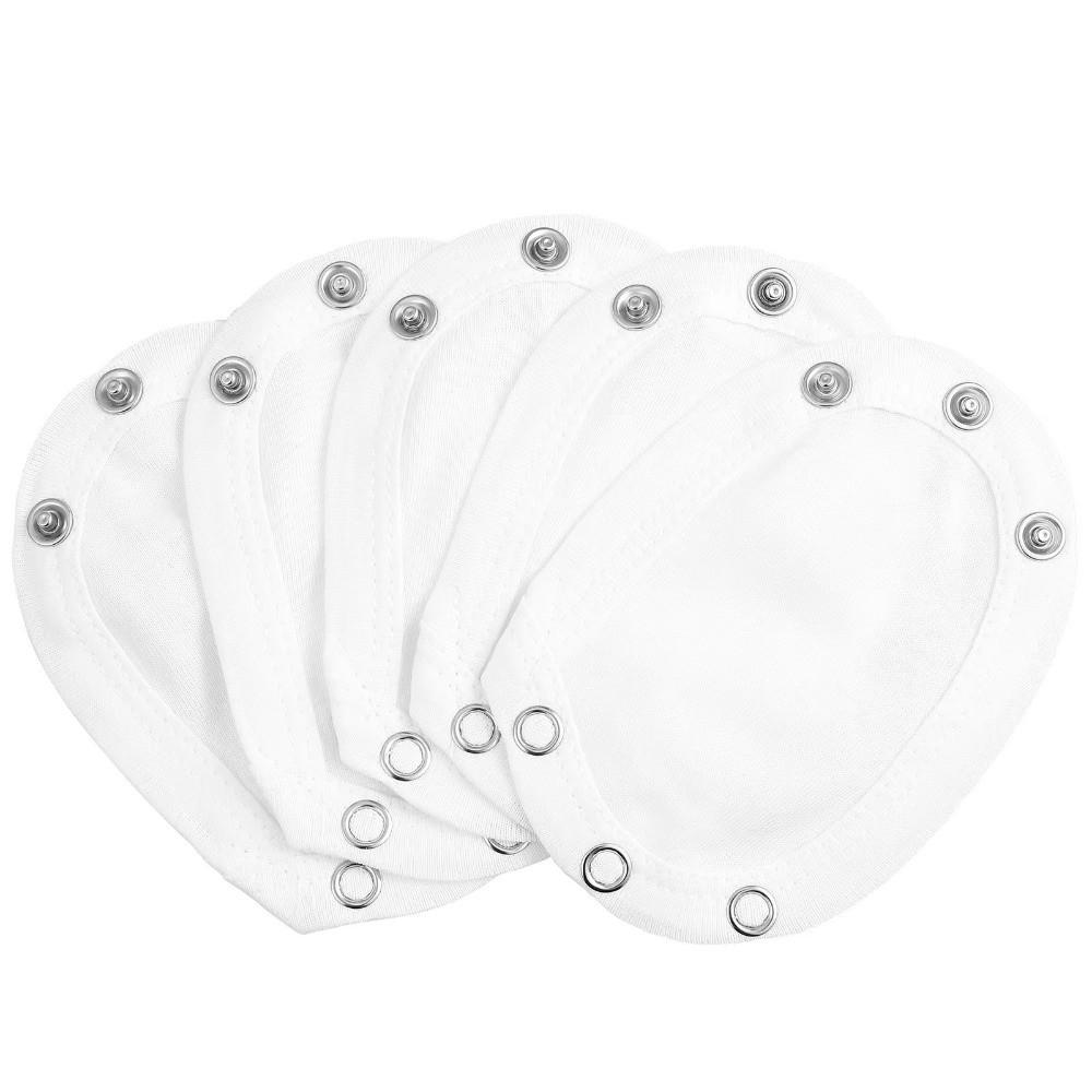 5 шт. Милые хлопковые удлинители боди белого цвета, супер-удобные удлиняющие накладки, мягкий удлинитель боди для мальчиков и девочек