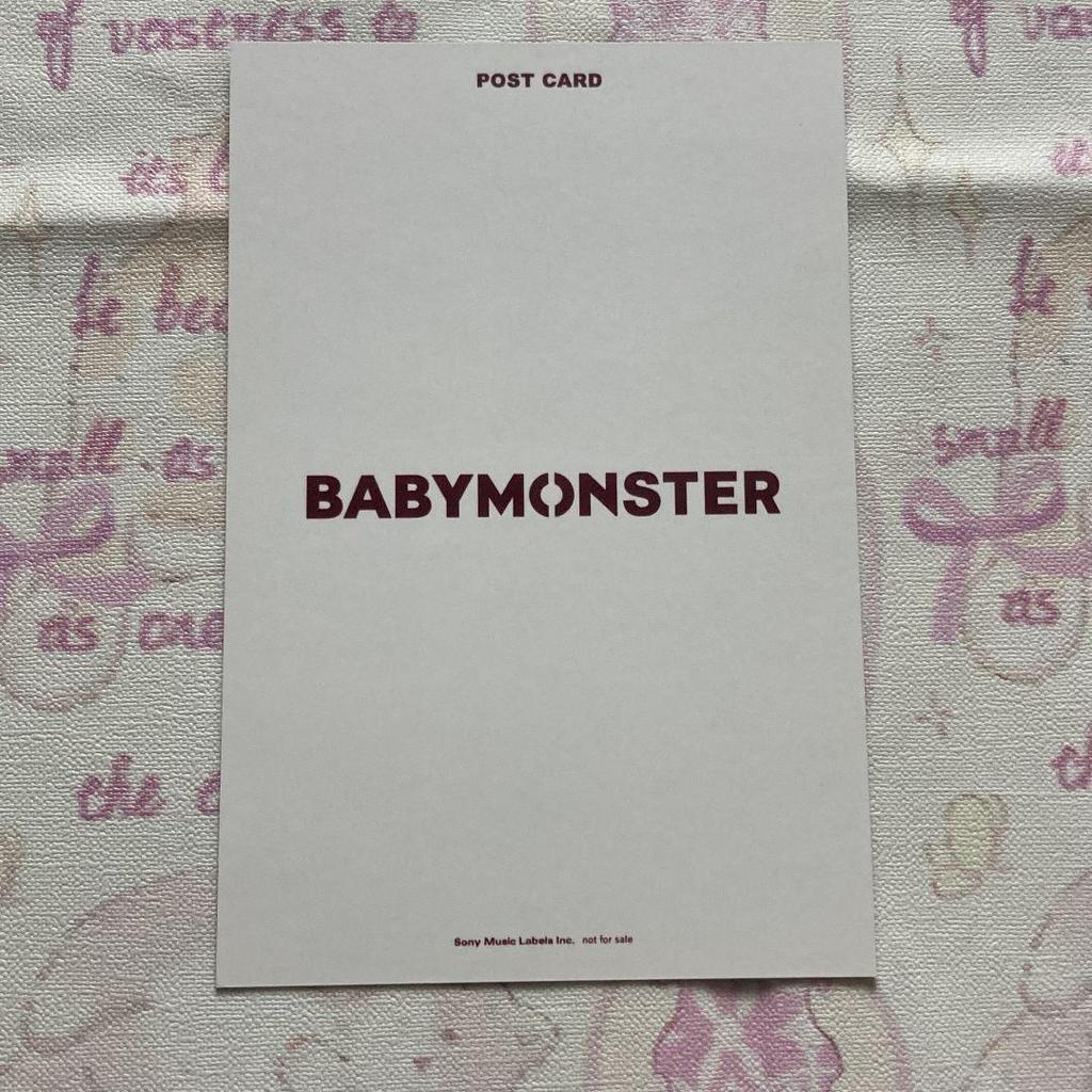 [USED] 5/12 B Prize BABYMONSTER Lola Fan Meeting Postcard