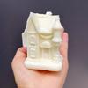 DIY Nordic House Candle Silicone Mold European Castle Villa Resin Molds Chimney Houses Christmas Snow House Mould New Year Gift