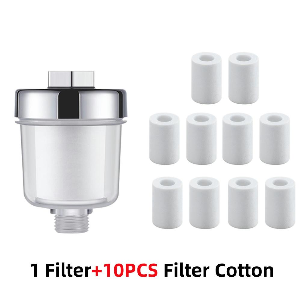 Bath Filter Transparent Bathroom Filtration System Water Outlet Purifier Kits Shower Household Filter PP Cotton High Density