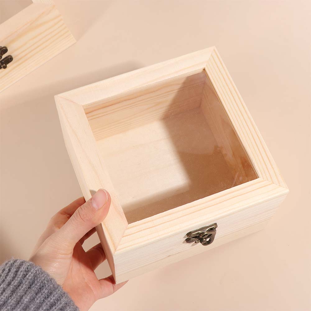 Retro Jewelry Box Rectangular Candy Display Box Display Rack Desktop Organizer Family