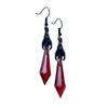 Vampire Earrings for Women Dark Bat Earrings Gothic Crystal Earrings Gothic Dark Bat Dangle Earrings Jewelry Gift for Girls