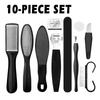 10Pcs Pedicure Tool Set Foot File Peeling Exfoliating Calluses Foot Scrubbing Brush Dead Skin Removal Foot Care ZH
