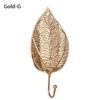 Organization For Towel Clothes Leaf Shape Wall Hanger Hanging Storage Rack Wrought Iron Hook