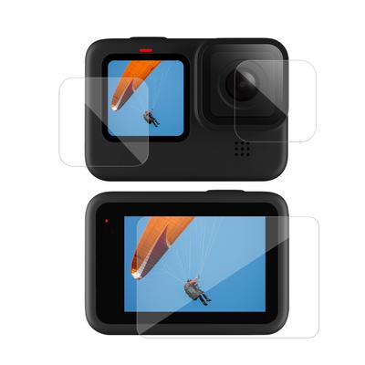 TELESIN 3 шт., защитная пленка из закаленного стекла для замены линз для GoPro Hero 9