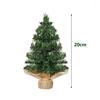 Plastic Artificial Christmas Tree 15/20/30cm DIY Small Desktop Decorative Desktop Fake Pine