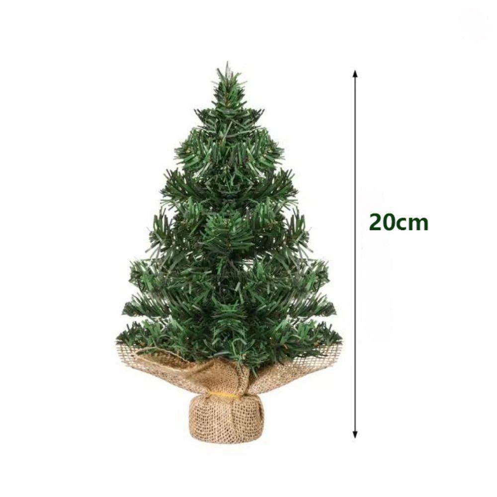 Plastic Artificial Christmas Tree 15/20/30cm DIY Small Desktop Decorative Desktop Fake Pine