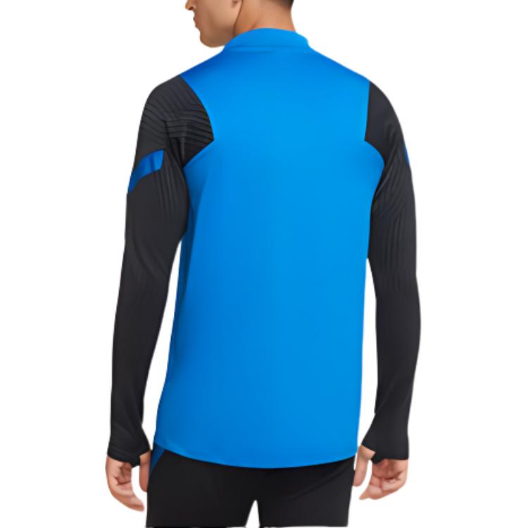 Nike Футбольная тренировочная футболка с длинным рукавом Color Block для мужчин от Inter Milan, топ, Черно-синий, CD4927-413