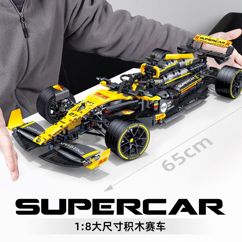 1650 шт. MOC Технический Формульный Гоночный Автомобиль Строительные Блоки Высокотехнологичная Механическая Модель Набор Игрушки для Мальчиков Взрослых Подарки на День Рождения