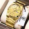 POEDAGAR Exquisite Business Men Watch Stainless Steel Waterproof Luminous Man Wristwatch Date Week Classic Men's Quartz Watches