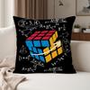 Game RRubik CCube Pillow Case Suitable For Bedrooms Living Rooms Cars Home Decoration