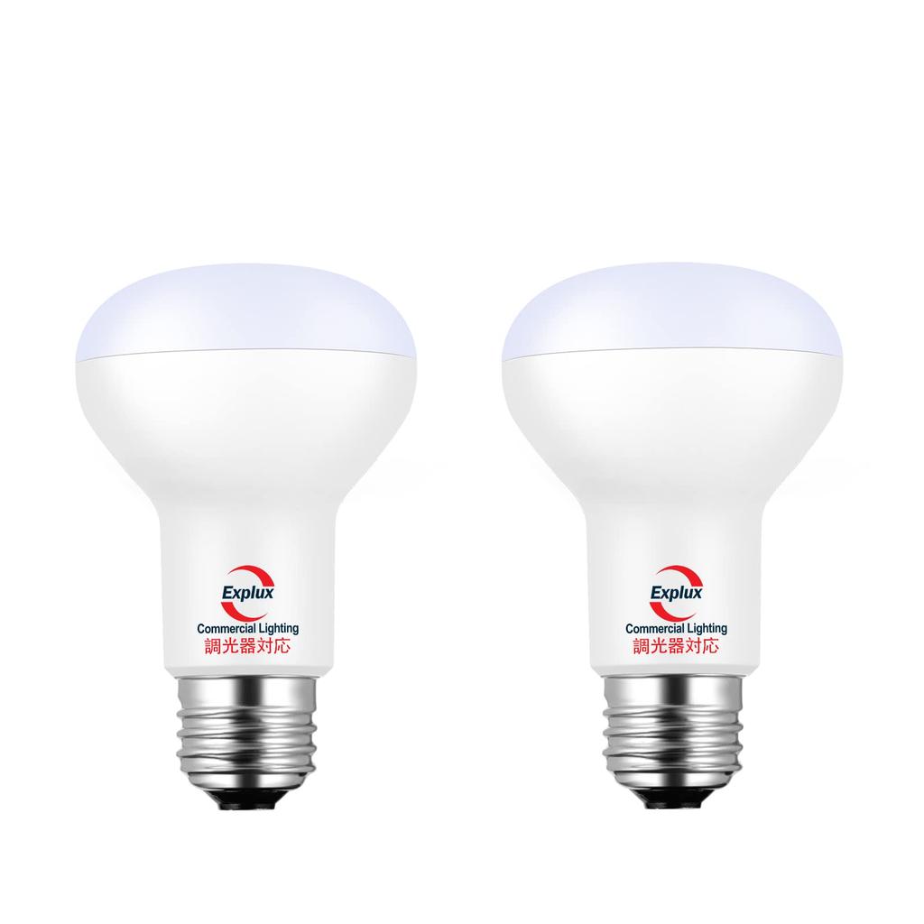 Explux Dimmable LED Reflector Bulbs, 60W Equivalent, High Brightness 750lm, Daylight White, E26 Base, Dimmable, Downward Beam, Wide Beam