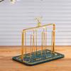 Innovative Glass Cup Drying Rack with Water Catching Feature Home Accessory for Clean and Dry Countertops Storage