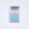 Калькулятор для студентов, симпатичный, дорогой калькулятор, небольшой портативный, прозрачный, конфетного цвета калькулятор