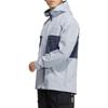 Men's adidas Solid Color Hooded Zipper Jacket Deep Navy Blue HE5134