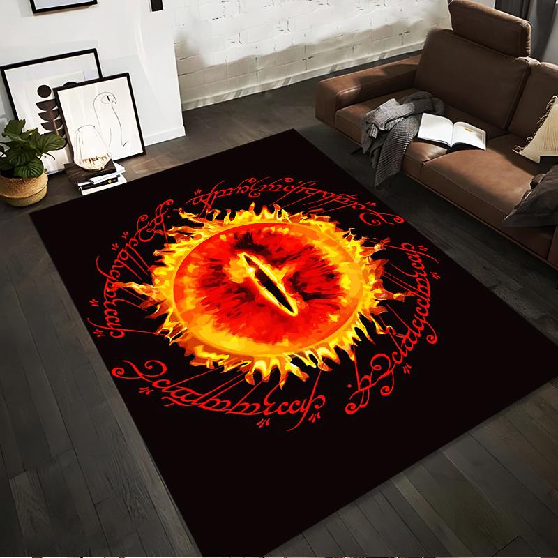 Eye of Sauron Design Rug Non-slip rug suitable for living room and bedroom sofas.