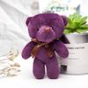 12cm Teddy Bear Doll Cute Animal Bear Plush Toy For Girl Kawaii Mini Stuffed Doll Keychain Bag Pendent Children Party Small Gift