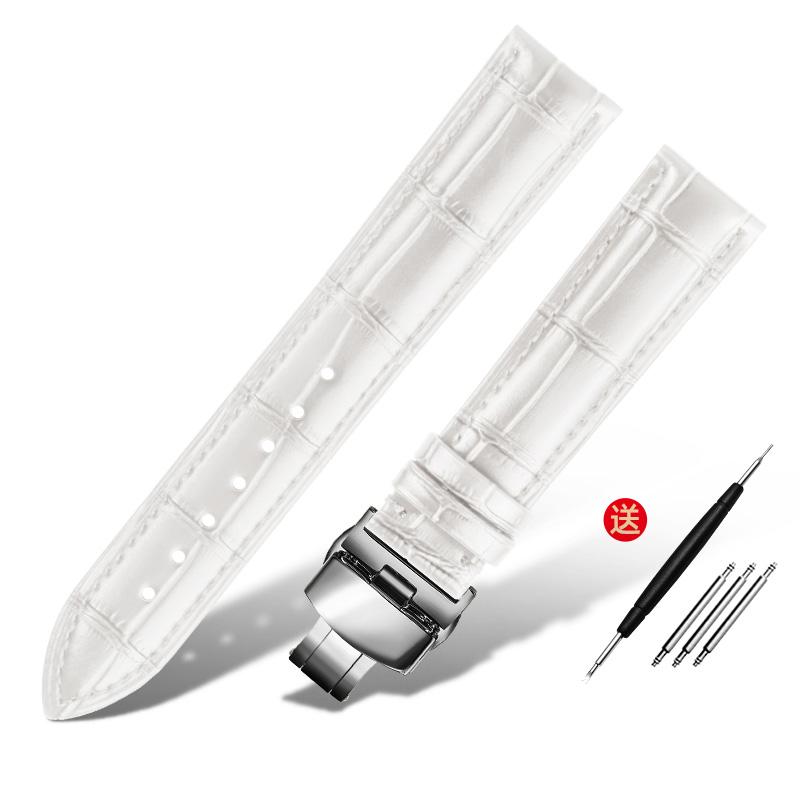 Браслет из натуральной кожи 16 мм, 18 мм, 20 мм, 22 мм, ремешок для часов ro-lex tissot, бамбуковый синий зеленый ремешок для наручных часов