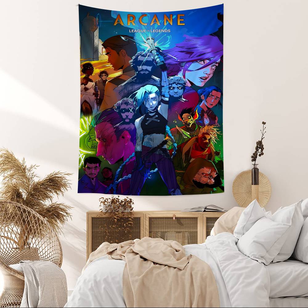 AArcane LLOL Classic Animation Cartoon Tapestry Wall Hanging Decoration Household Home Decor