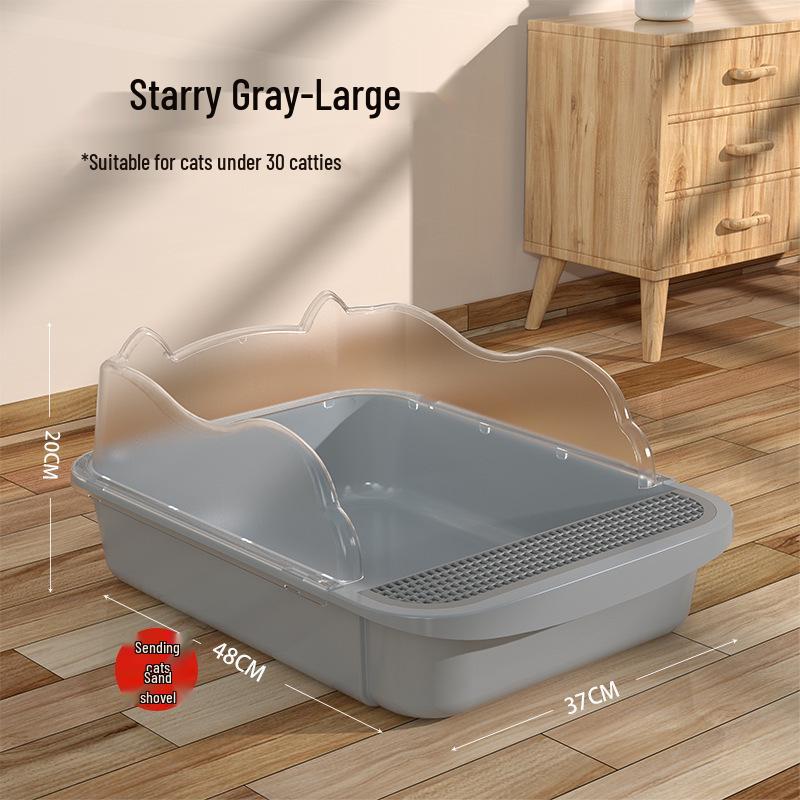 Anti-Splash Closed Cat Litter Box with Liner Bags