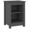 VidaXL Bedside Table Grey 40x35x55 Cm Solid Pine Wood 820960