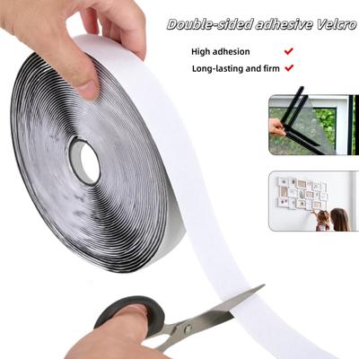 Двусторонняя лента Velcro, самоклеящаяся лента для фиксации кабелей, органайзер для проводов и кабелей, застежка-липучка для штор, прочный клейкий органайзер