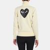 Comme des Garçons PLAY (WMNS) COMME des GARCONS PLAY Большая Черная Сердцевинка Спортивная Куртка 'Белая' Женская AZ-T255-051-3