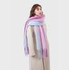 Women's Luxury Mohair Gradient Stripe Winter Scarf & Shawl
