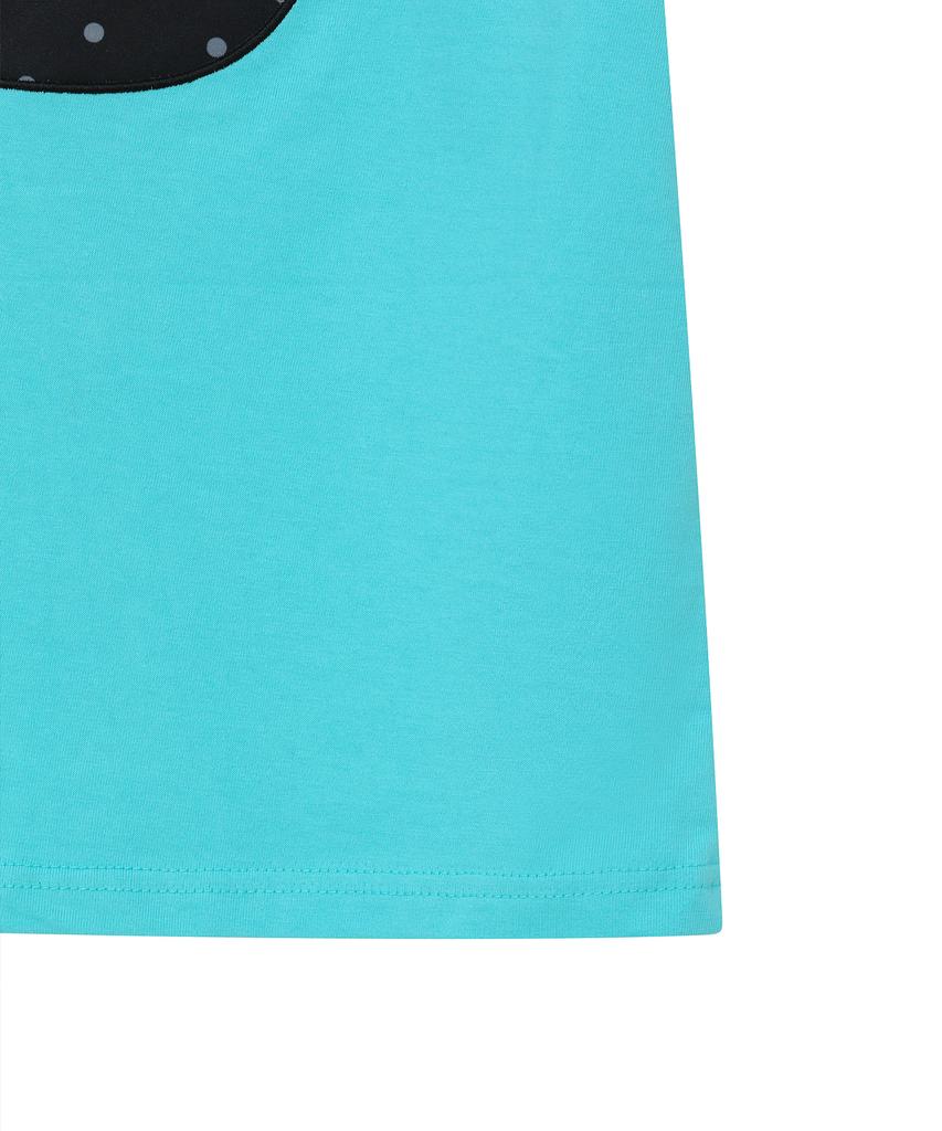 BAUF 3 Logo Dot Slim Fit T-Shirt [Mint Blue]