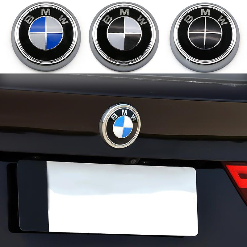 AAAQT1 ABS Car Rear Badge Emblem Blue White Logo Trunk Badge Original Replacement For BMW X6 X5 X4 X3 E70 F15 E71 F16 F25 F26 Stickers